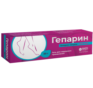 Купить  Гепарин 1000 МЕ/г 50 г гель для наружного применения