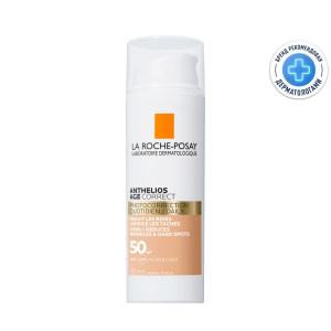 Купить  La Roche-Posay Anthelios крем д/лица 50мл антивозрастной СС SPF 50+