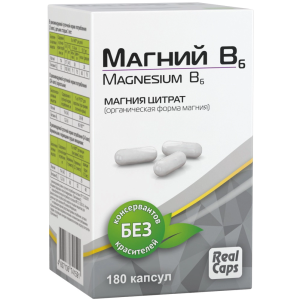 RealCaps Магний В6 500 мг 180 шт капсулы Купить RealCaps Магний В6 500 мг 180 шт капсулы