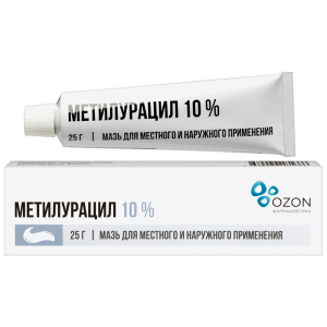 Купить  Метилурацил мазь д/мест и наруж примен 10% 25г
