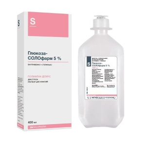 Глюкоза Солофарм р-р д/инф 5% 400мл Купить Глюкоза Солофарм р-р д/инф 5% 400мл