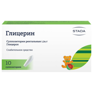 Купить  Глицерин суппозитории ректальные для детей 1,24г №10