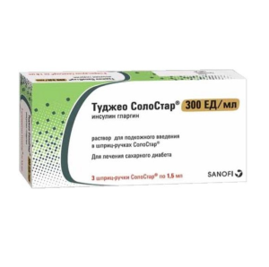 Туджео СолоСтар р-р д/п/к введ 300ЕД/мл шпр-ручк 1,5мл №5 Купить Туджео СолоСтар р-р д/п/к введ 300ЕД/мл шпр-ручк 1,5мл №5