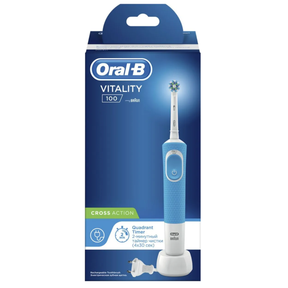 Купить Oral-B Vitality 100 Pro з/щетка электр Арт.3710 с насадкой Cross Action