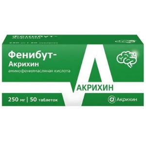 Купить  Фенибут-Акрихин 250 мг 50 шт таблетки