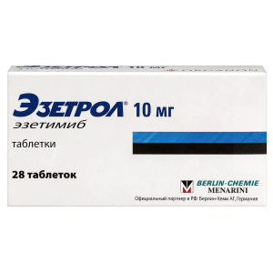 Купить  Эзетрол 10 мг 28 шт таблетки