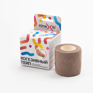 Купить  Kinexib cohesive 5 см х 4,5 м бинт нестерильный когезивный стягивающий  бежевый