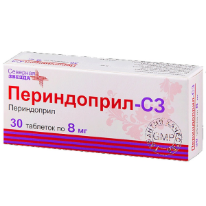 Купить  Периндоприл-СЗ 8 мг 30 шт таблетки