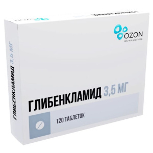 Купить  Глибенкламид 3,5 мг 120 шт таблетки