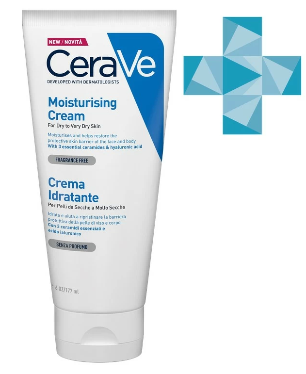 Купить CeraVe крем для лица и тела 177мл увлажняющий д/сух и очень сух. кожи
