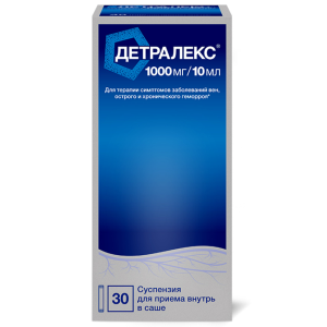 Купить  Детралекс 1000 мг/10 мл 30 шт суспензия для приема внутрь саше