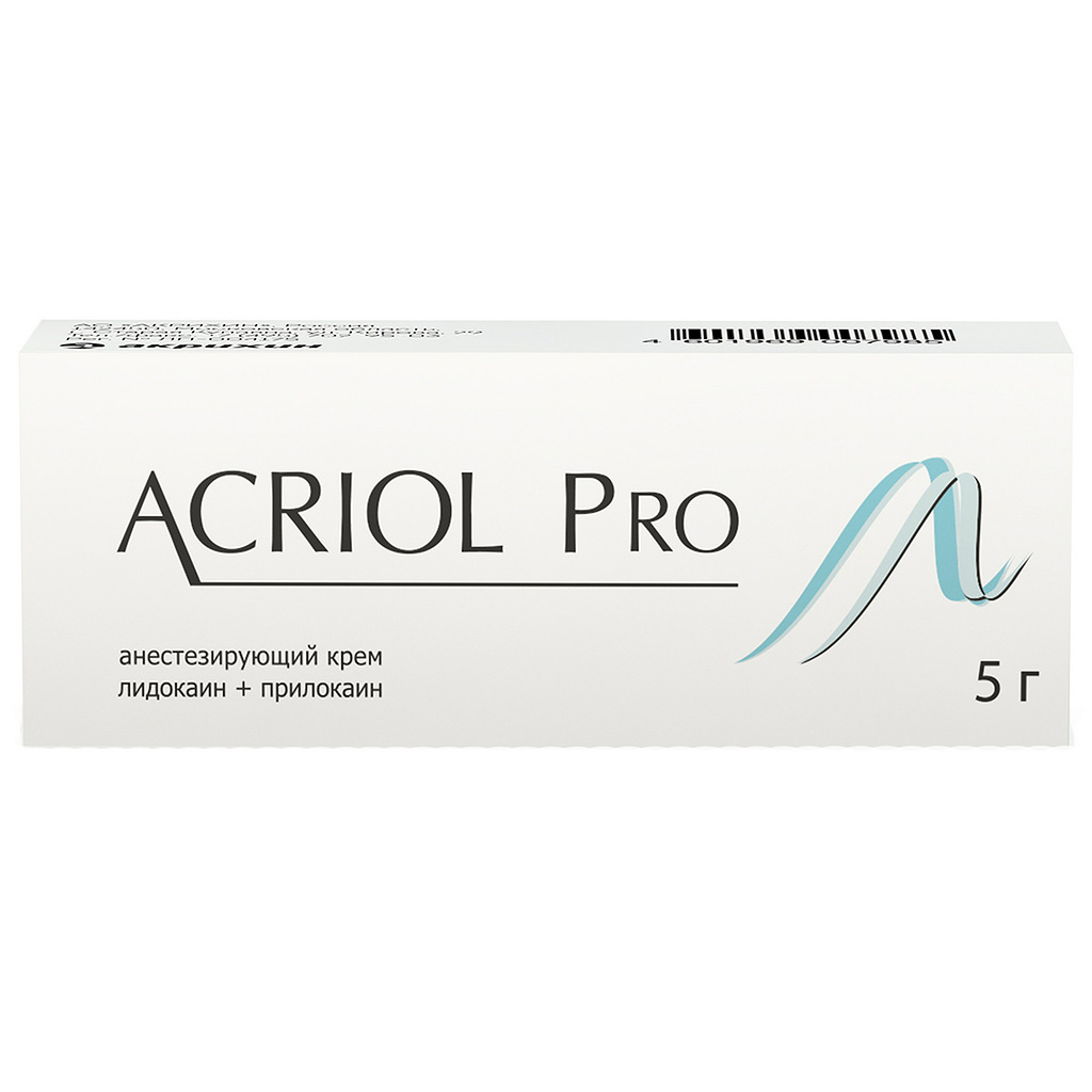 Купить Акриол Про крем для местного и наружного применения 2,5%+2,5% 5г