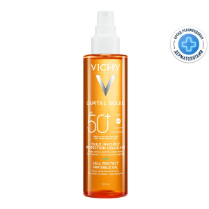 Купить  Vichy Capital Soleil 200 мл масло солнцезащитное увлажняющее SPF50+