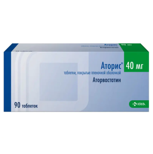 Купить  Аторис 40 мг 90 шт таблетки покрытые пленочной оболочкой