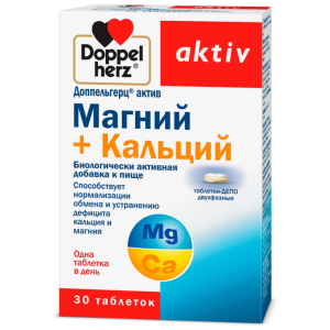 Купить  Доппельгерц Актив Магний+Кальций таблетки депо 2-х фазн №30