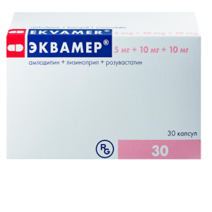 Купить  Эквамер капсулы 5мг+10мг+10мг №30