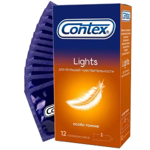 Купить  Contex Lights презервативы особо тонкие 12 шт.