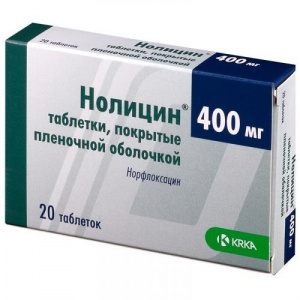Нолицин таблетки ппо 400мг №20 (КРКА-Рус ООО)