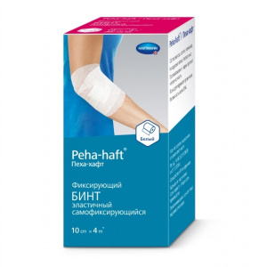 Бинт эласт Peha-Haft  4мX10см когезивный белый