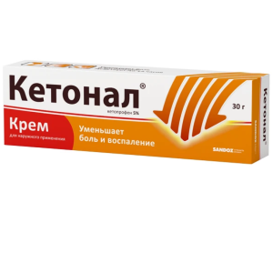 Купить  Кетонал крем для наружного применения 5% 30г