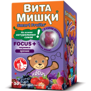Купить  Кидс Формула ВитаМишки Фокус+ паст.жеват. N30