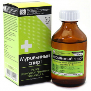 Купить  Муравьиный спирт раствор д/наружного применения спирт 1,4% 50мл