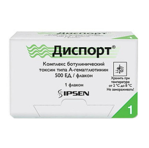Купить  Диспорт лиофил д/р-ра д/в/м и п/к введ 500ЕД фл 3мл №1