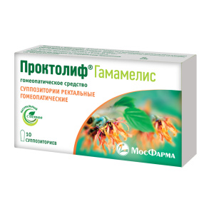 Проктолиф Гамамелис супп рект гомеопат №10 Купить Проктолиф Гамамелис супп рект гомеопат №10