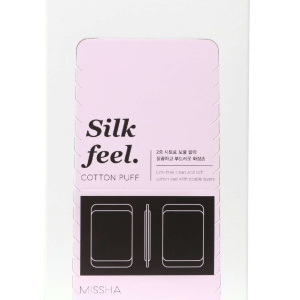 Купить  Missha Silk Feel Cotton Puff 80 шт ватные диски