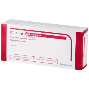 Купить  Гонал-Ф р-р д/п/к введ 66мкг/1,5мл шпр с игл №20