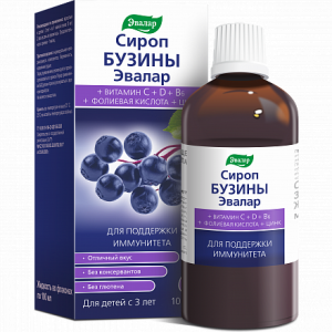 Купить  Сироп Бузины Эвалар (БАД) 100мл