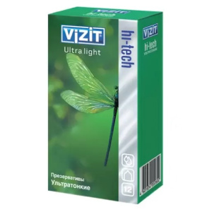 Купить VIZIT Hi-tech ultralight презервативы ультра тонкие 12 шт.