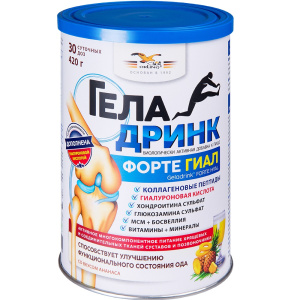 Купить  Геладринк Форте Гиал пор д/внутр примен 420г ананас