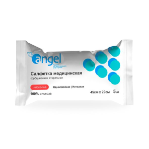 Купить  EversMed 45 см х 29 см 5 шт салфетка медицинская нетканая сорбционная стерильная однослойная