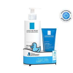 Купить  La Roche-Posay Lipikar Набор (молочко без отдушки 400 мл + очищающий гель для душа 100 мл)