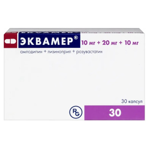 Купить  Эквамер 10мг+20мг+10мг 30 шт капсулы