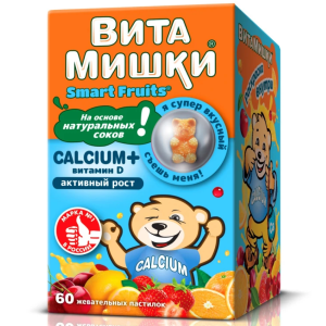 Купить  ВитаМишки Кальциум + Витамин D пастилки жев №60