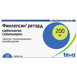 Купить  Финлепсин Ретард таблетки 200мг №50