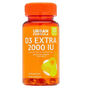 Купить  Урбан Формула капс 2000МЕ №30 Витамин D3 экстра