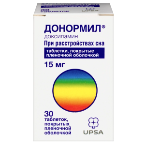 Купить  Донормил 15 мг 30 шт таблетки покрытые пленочной оболочкой