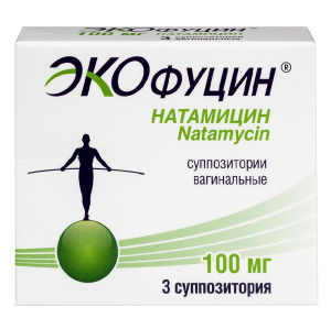 Купить  Экофуцин 100 мг 3 шт суппозитории вагинальные