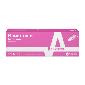 Купить  Мометазон-Акрихин крем д/наруж примен 0,1% 30г