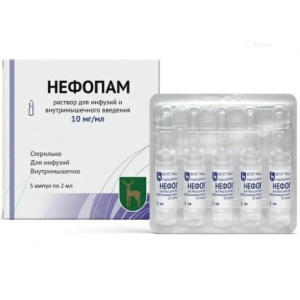Купить  Нефопам раствор для инфузий и внутримышечного введения 10мг/мл амп 2мл №5