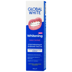 Купить  Глобал Вайт Whitening Max Shine з/паста 100мл