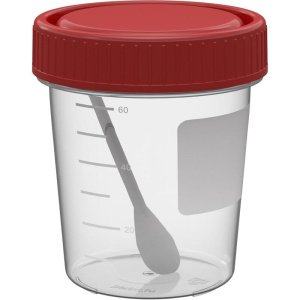 Купить  Контейнер стер  60мл д/сбора биоматериалов с лопаткой