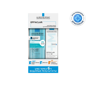 Купить  La Roche-Posay Набор Effaclar Крем DUO(+) M 40мл + Мицеллярная вода Ultra 400 мл + Anthelios Флюид матирующий 3 мл