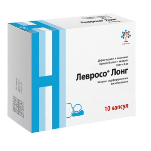 Купить  Левросо Лонг капс с модиф высвоб 25мг+3мг №10