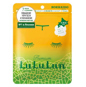 Купить  Lululun Premium Face Mask Melon 7 шт маска для лица антивозрастная