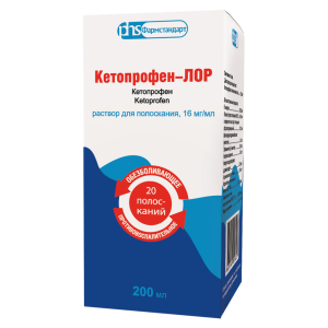 Купить  Кетопрофен-Лор 16 мг/мл 200 мл раствор для полоскания