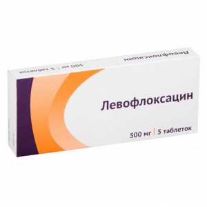 Левофлоксацин таблетки ппо 500мг №5
